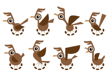 Free Cartoon Roadrunner Vector - vector gratuit #403353